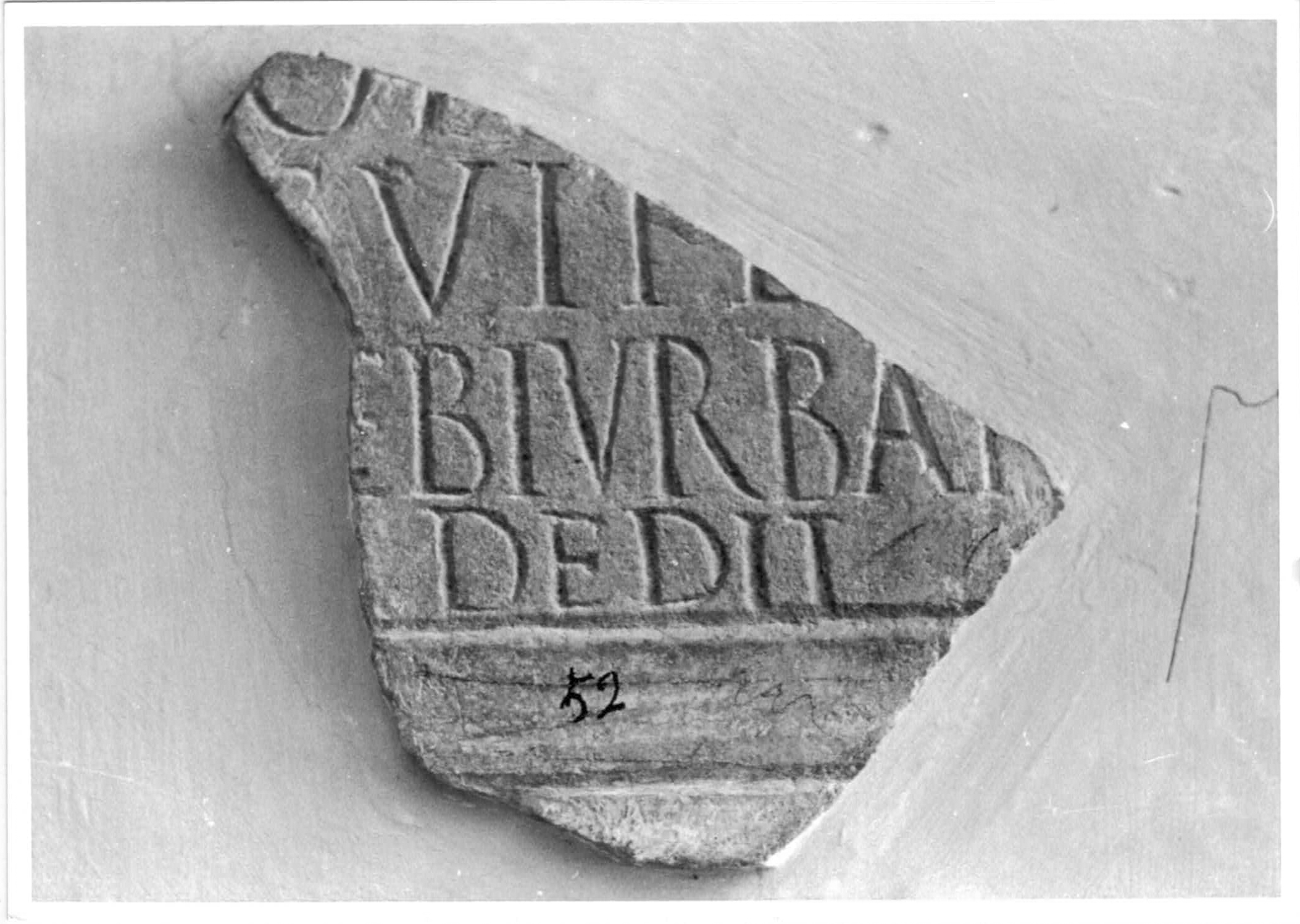 iscrizione, dedicatoria - età romana imperiale (I d.C)