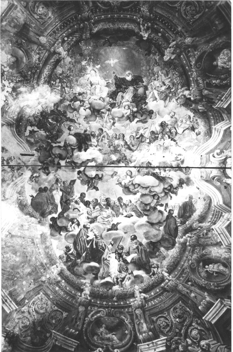 San Benedetto in gloria (dipinto) di Massarotti, Angelo - ambito lombardo (sec. XVIII)