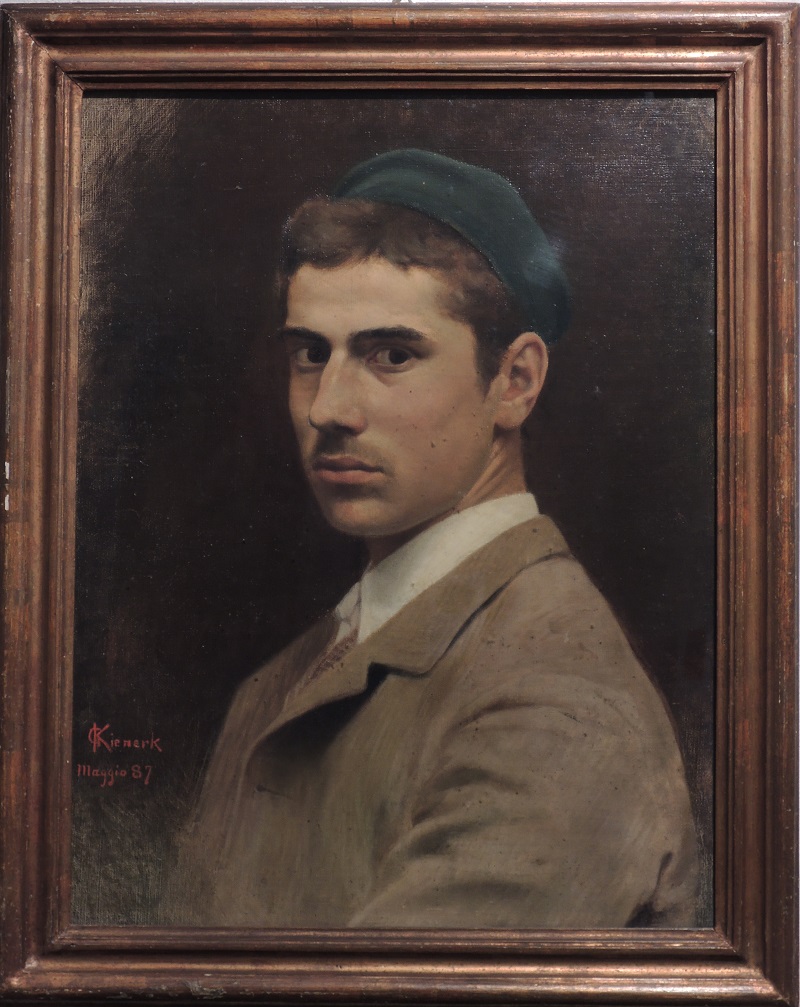 Autoritratto, Autoritratto (dipinto) di Kienerk Giorgio (sec. XIX)