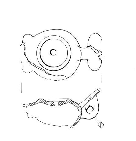 lucerna miniaturistica a volute (I d.C)