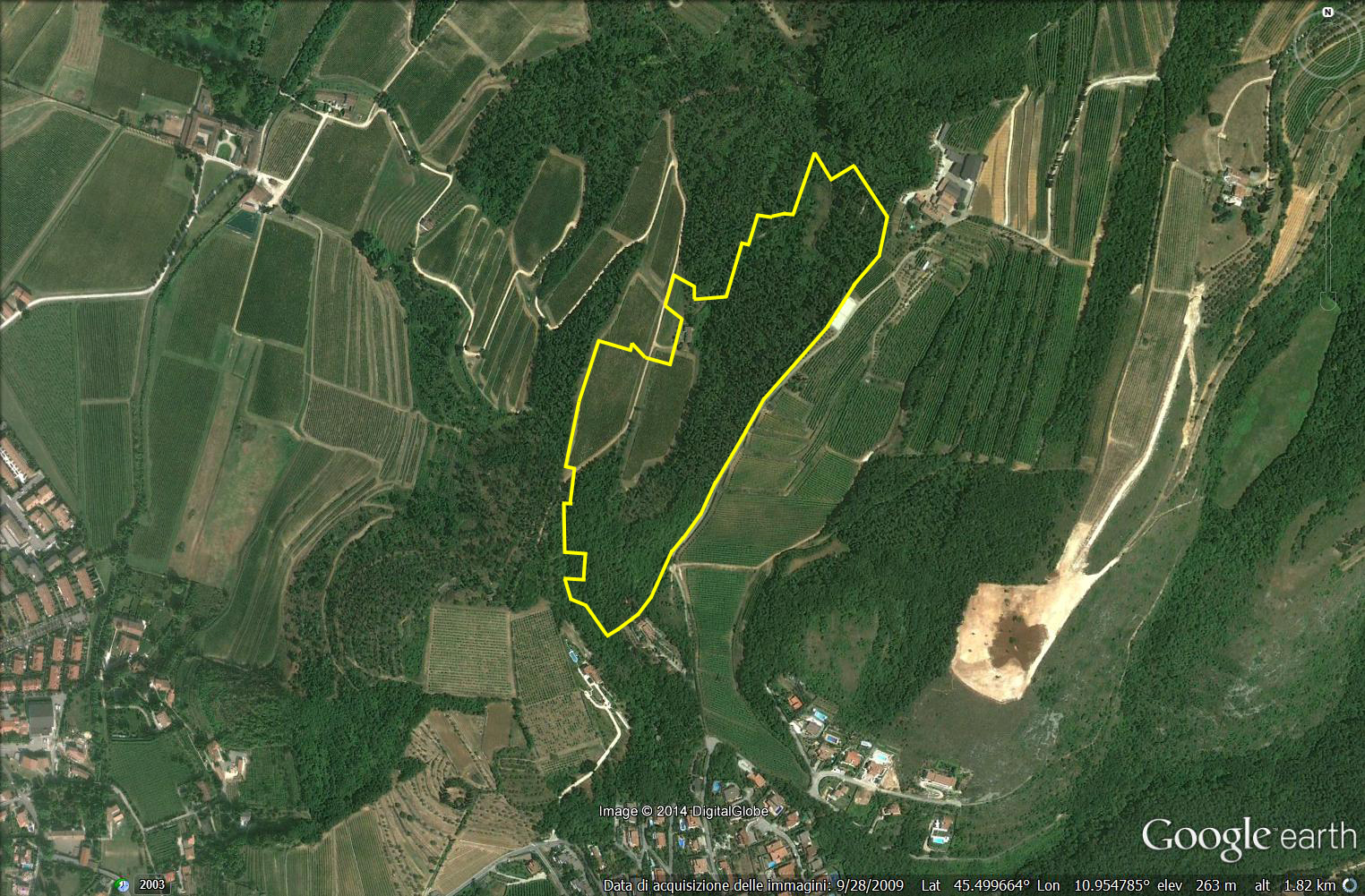 Monte Sassina di Arbizzano (insediamento, castelliere) - Negrar (VR)  (Età del bronzo medio)