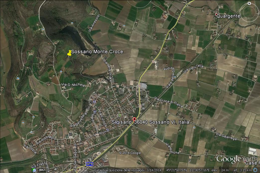 Sossano via Monte Croce (insediamento) - Sossano (VI)  (età del bronzo/ età del ferro)