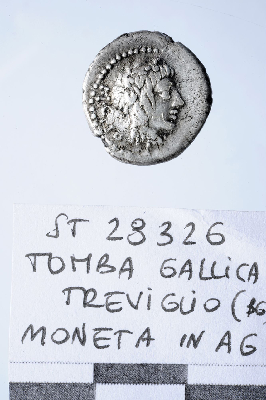 moneta, Quinario - Tardo La Tène (metà I a.C)
