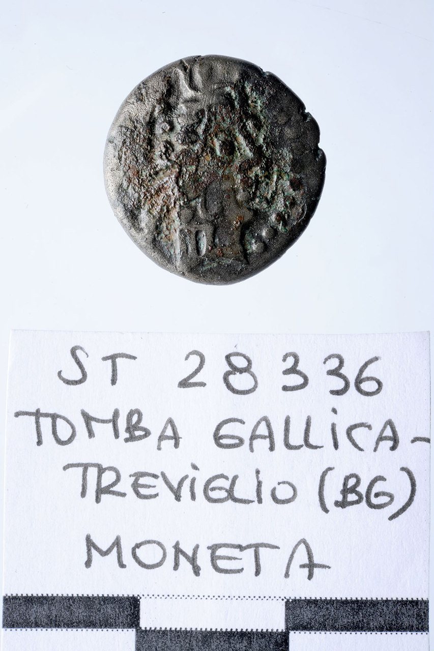 moneta, Dracma celtica - Tardo La Tène (metà I a.C)