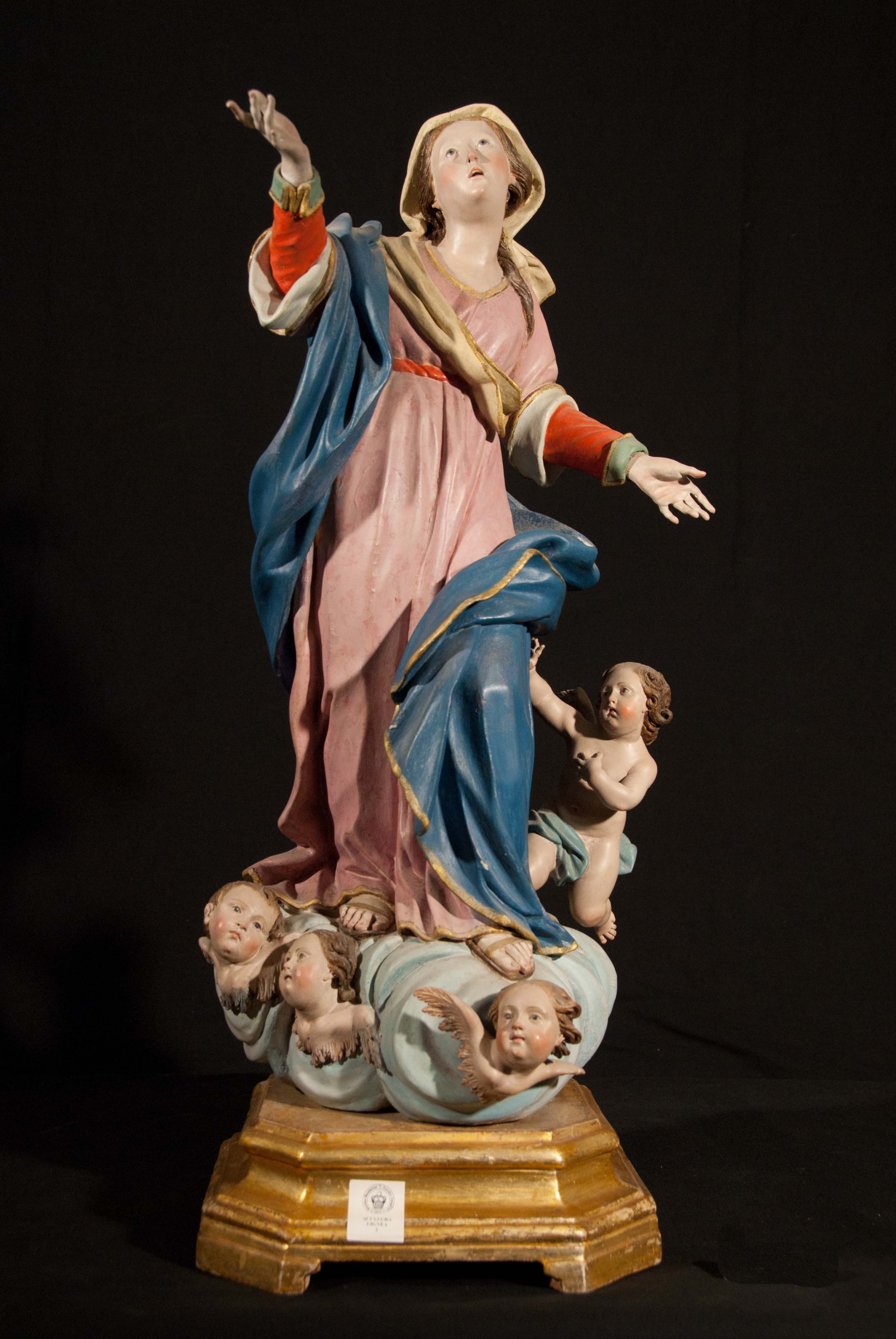 Madonna (gruppo scultoreo, opera isolata) di mancante (bottega) - ambito leccese (fine XVIII)