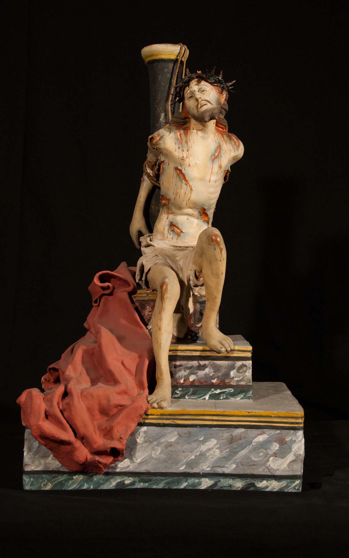 Cristo alla colonna (scultura, opera isolata) di mancante (bottega) - ambito leccese (metà XIX)