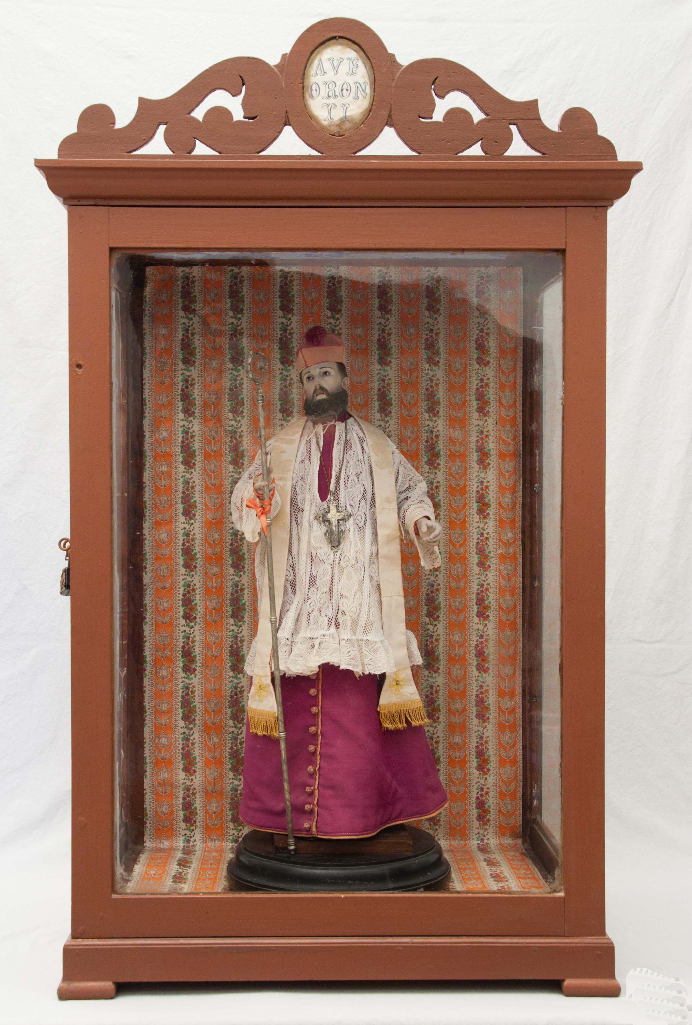 Santo Vescovo (manichino, opera isolata) di mancante (bottega) - ambito leccese (metà XIX)