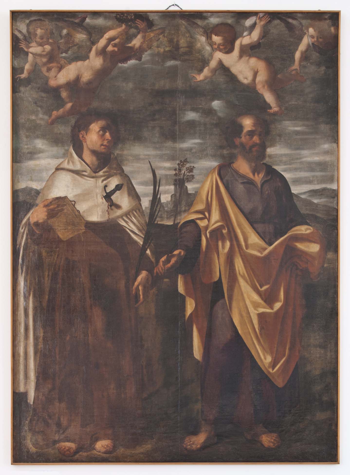 SAN PAOLO? E SAN GIUSEPPE (dipinto - dipinto su tela, opera isolata) di Ignoto (maniera) - ambito Italia meridionale (XVII)