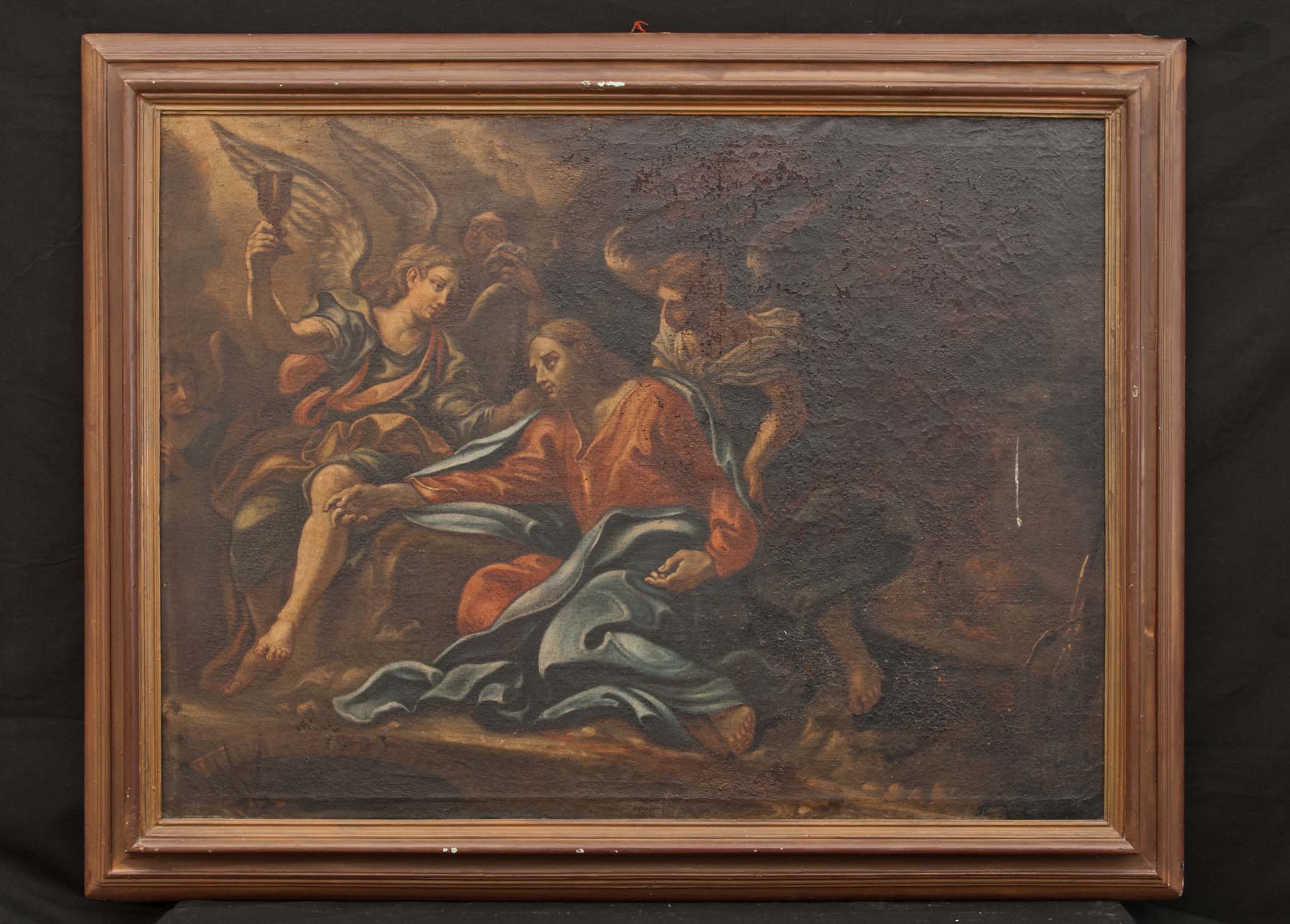 GESÙ IN PREGHIERA (dipinto - dipinto su tela, opera isolata) di Ignoto (maniera) - ambito Italia meridionale (XVIII)
