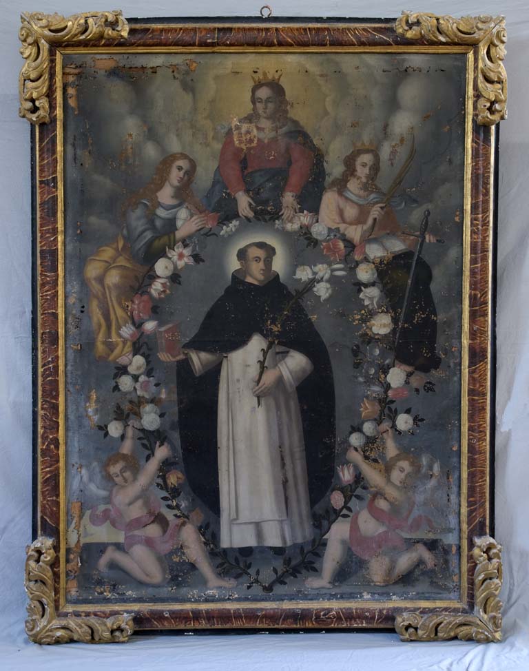 SAN DOMENICO (dipinto - dipinto su tela, opera isolata) di Ignoto (maniera) - ambito Italia meridionale (XVII)