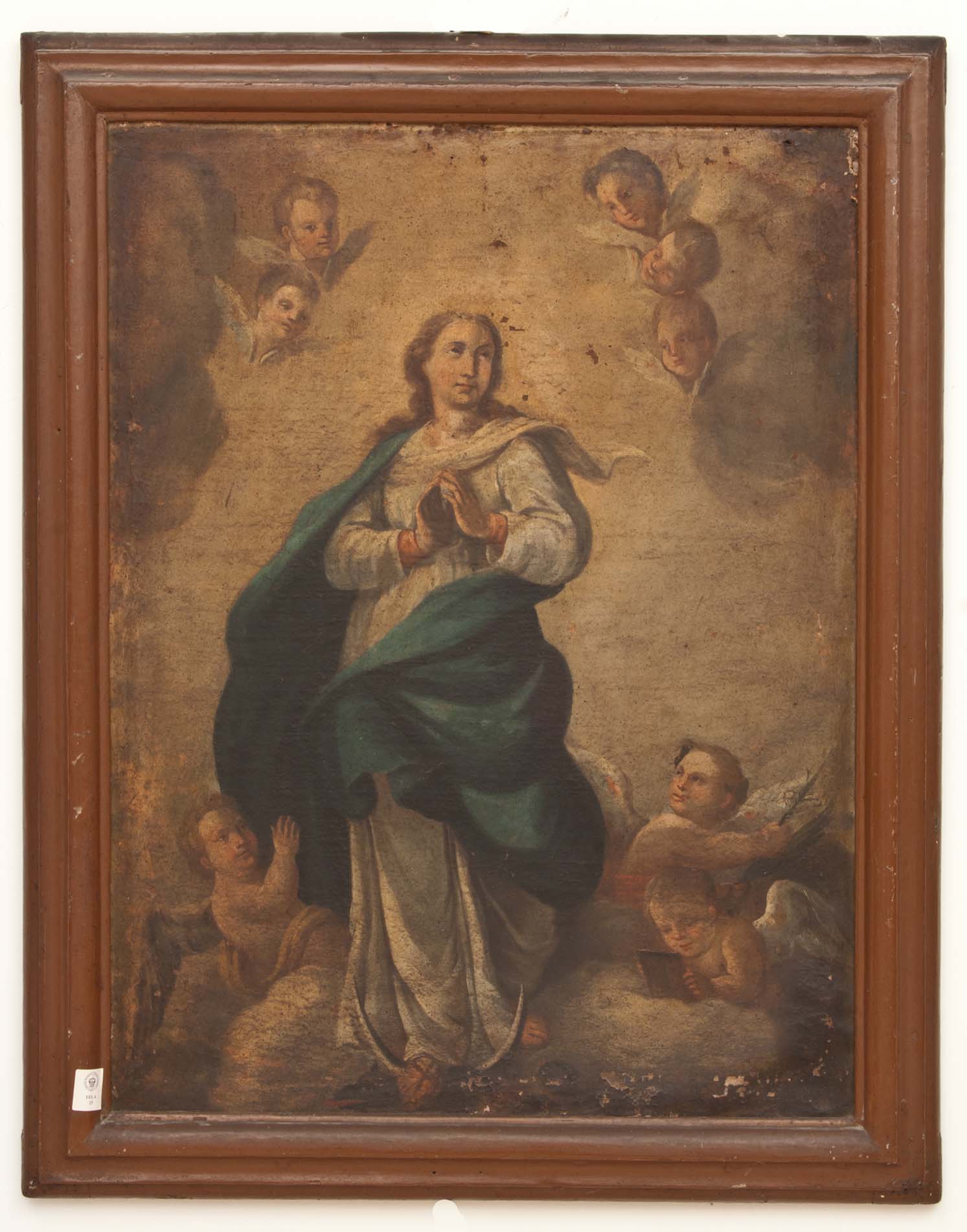 MADONNA IMMACOLATA (dipinto - dipinto su tela, opera isolata) di Ignoto (maniera) - ambito Italia meridionale (XVIII)