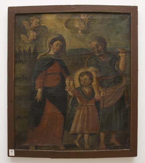 SACRA FAMIGLIA (dipinto - dipinto su tela, opera isolata) di Ignoto (maniera) - ambito Italia meridionale (XVIII)