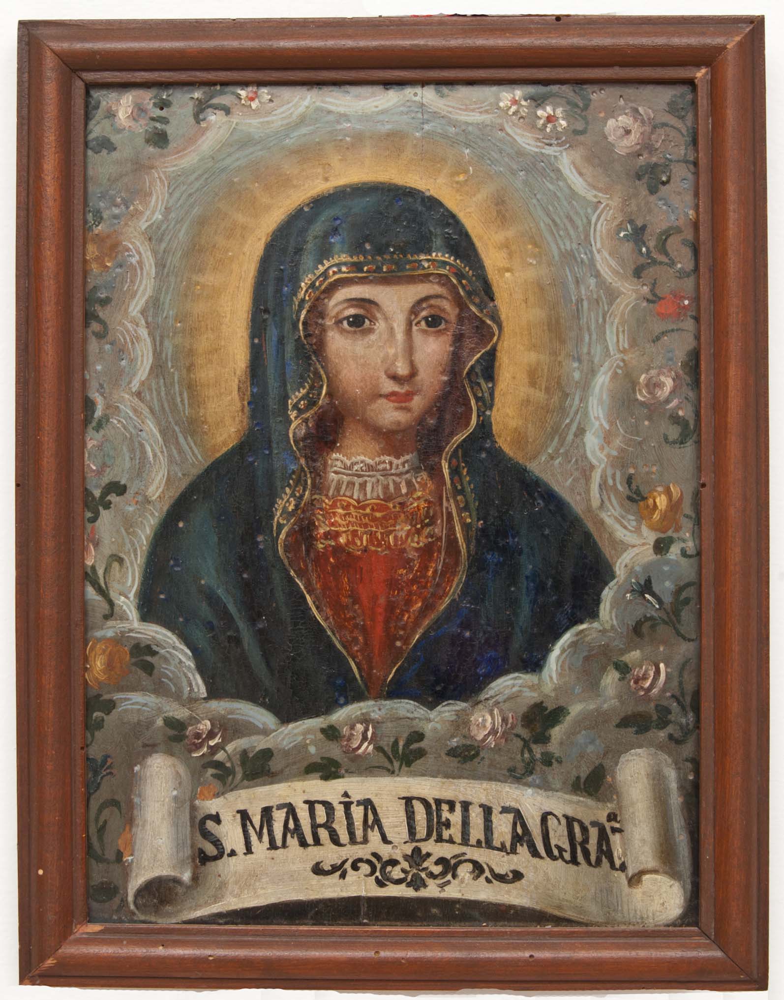 MADONNA DELLA GRAZIA (dipinto, opera isolata) di Ignoto (maniera) - ambito Italia meridionale (XIX)