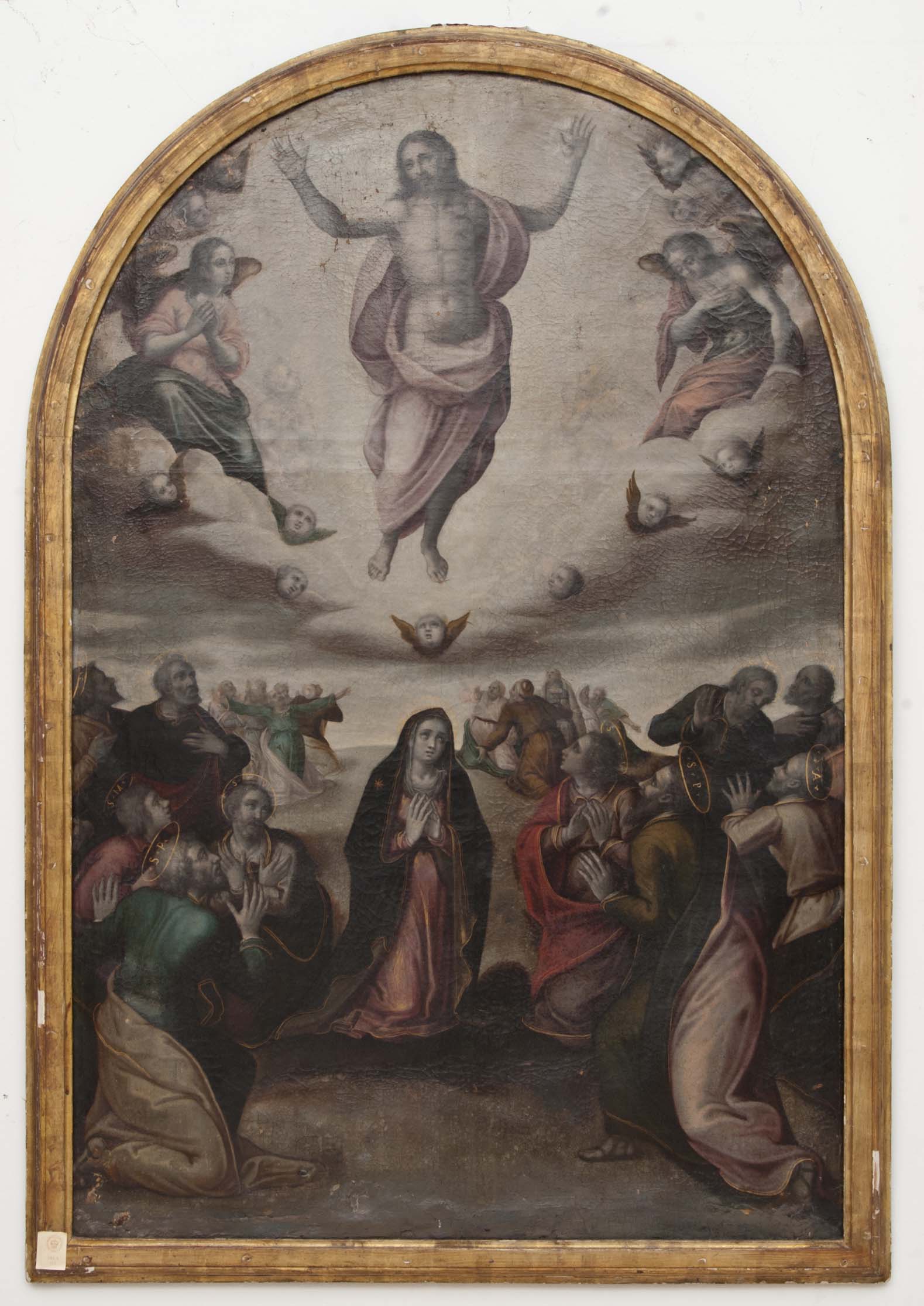ASCENSIONE DI GESU’ (dipinto - dipinto su tela, opera isolata) di Ignoto (maniera) - ambito Italia meridionale (XVII)