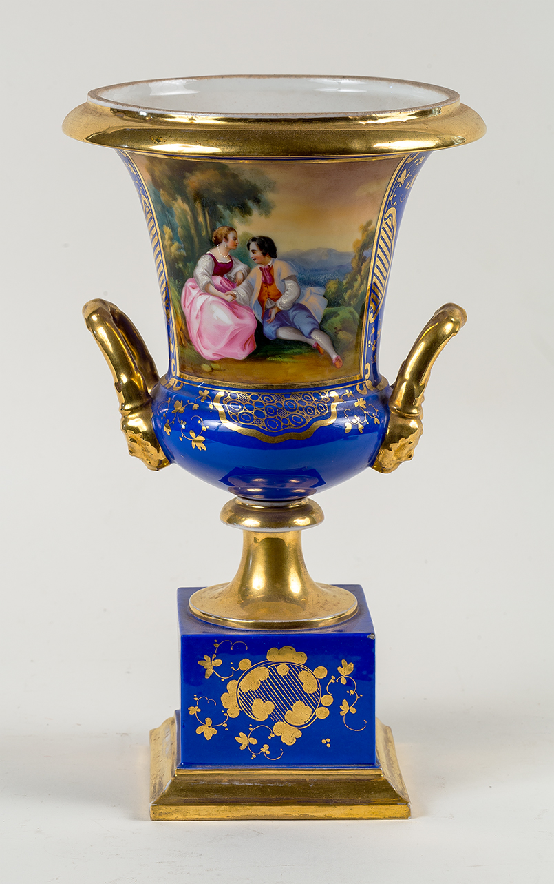 vaso - manifattura francese (secondo quarto sec. XIX)