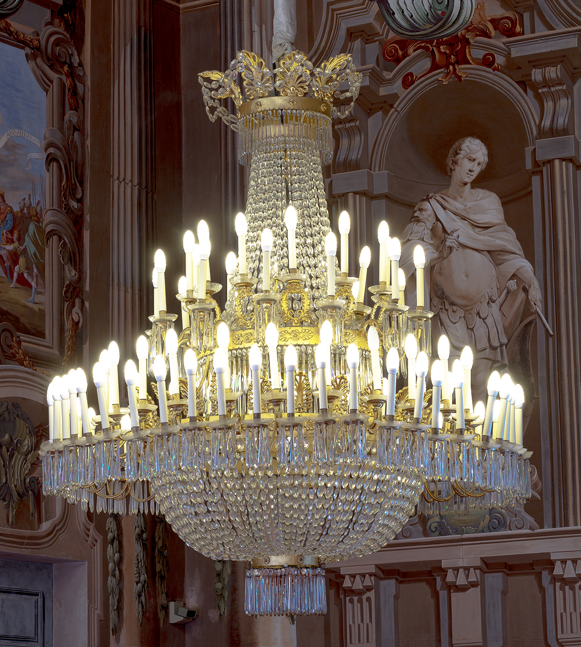 lampadario - manifattura piemontese (secondo quarto sec. XIX)