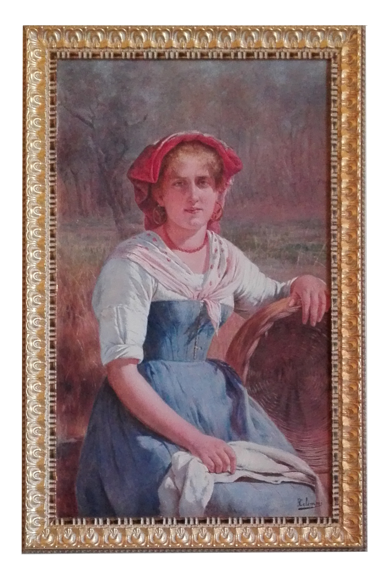 Nellina, Ritratto di donna (dipinto) di Celommi Pasquale (inizio sec. XX)