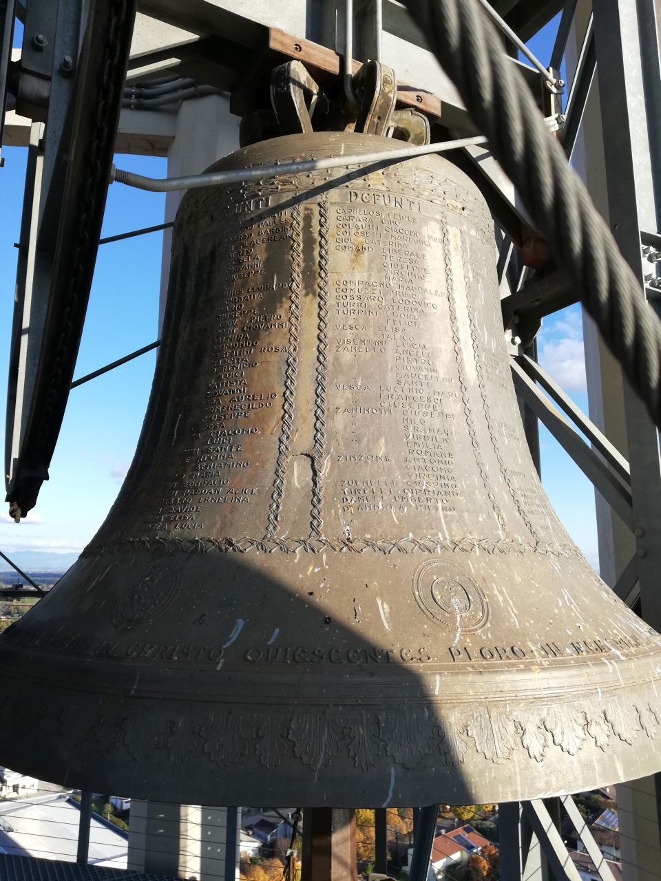 soggetto assente (campana commemorativa ai caduti, opera isolata) di Clocchiatti, Alfonso (officina) (terzo quarto XX)