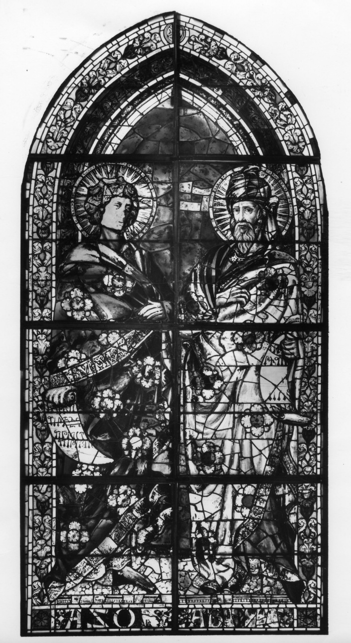 Profeti (vetrata) di Ghiberti Lorenzo (attribuito), Domenico di Piero da Pisa (attribuito) (sec. XV)