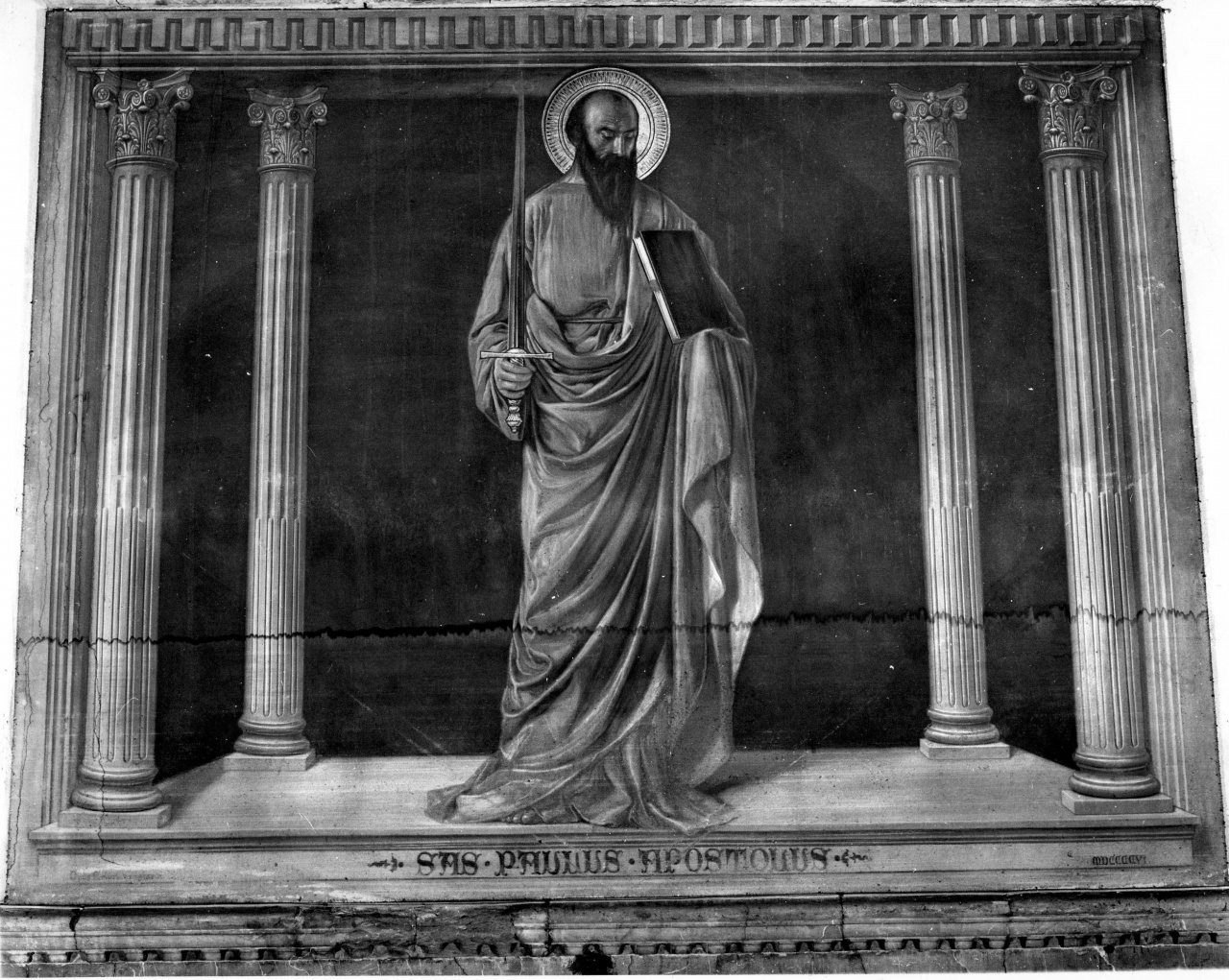 San Paolo Apostolo (dipinto, complesso decorativo) di Viligiardi Arturo (attribuito) (sec. XX)
