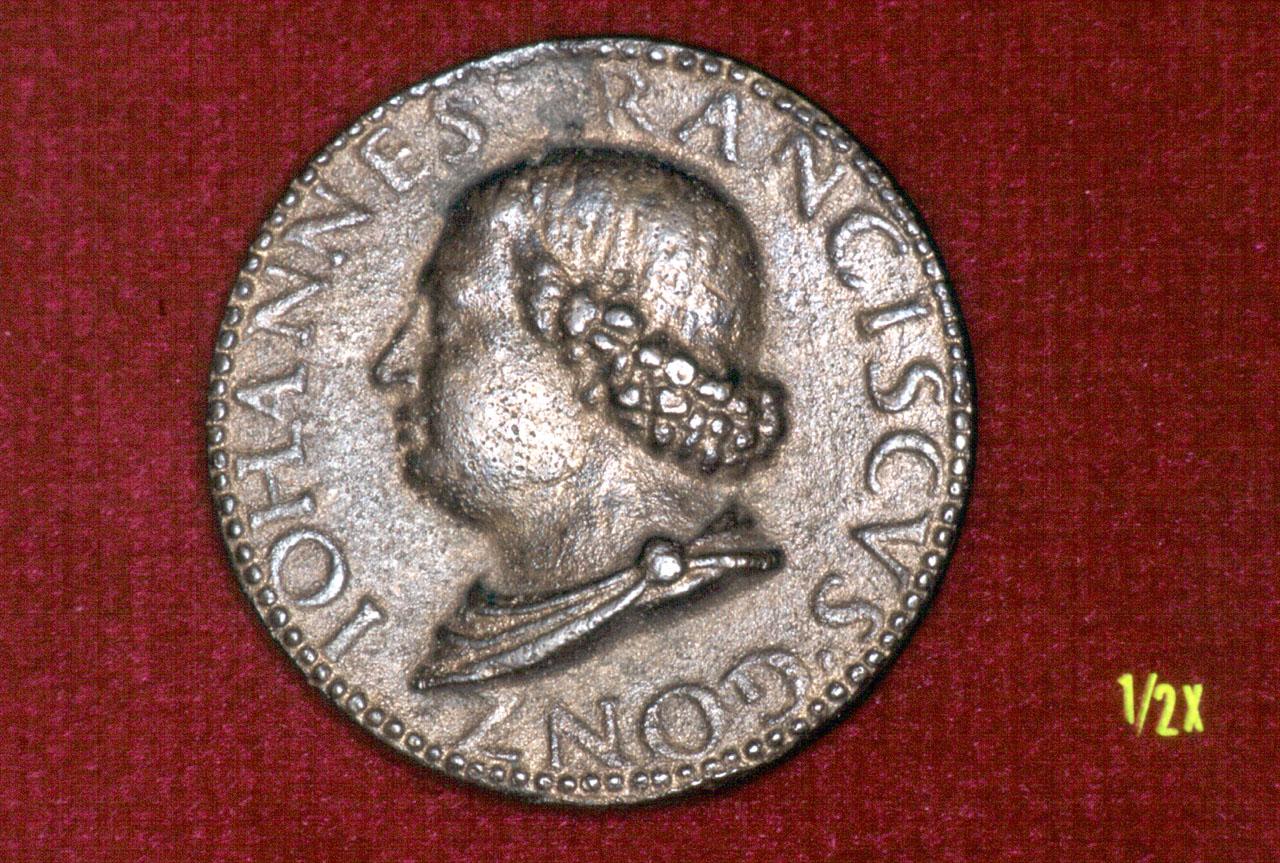 ritratto di Gianfrancesco Gonzaga di Rodigo, Dea Fortuna, Marte e Minerva (medaglia) di Alari Bonacolsi Pier Jacopo detto Antico (sec. XV)