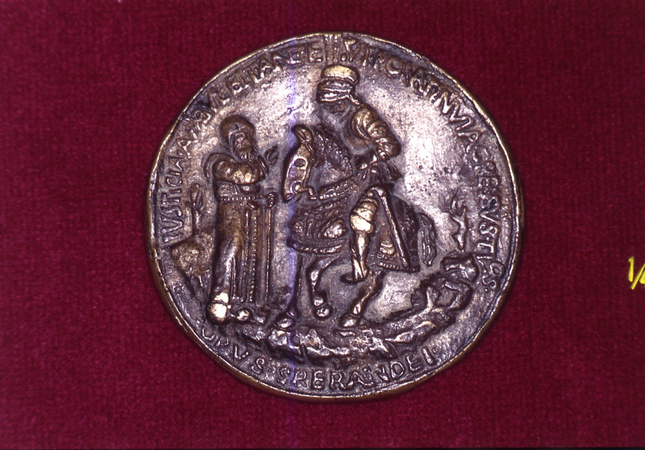 Niccolò da Correggio (medaglia) di Savelli Sperandio detto Sperandio da Mantova (ultimo quarto sec. XV)