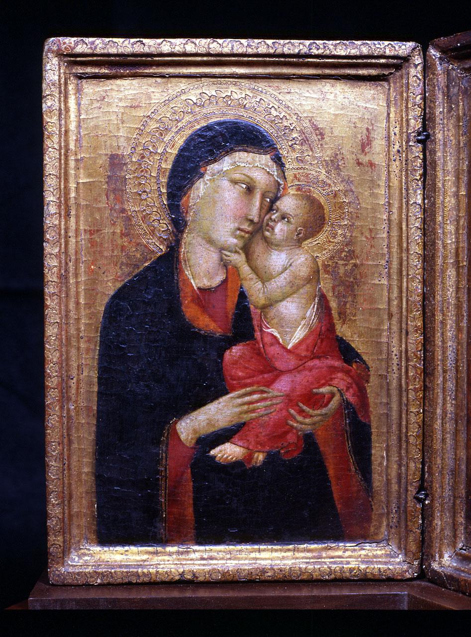 Madonna con Bambino (valva di dittico) di Barna da Siena (sec. XIV)