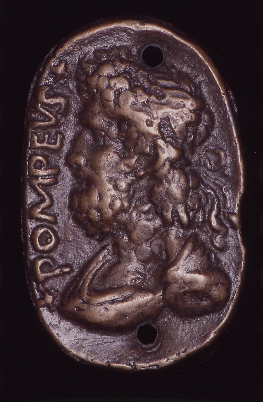 Pompeo (placchetta) - ambito italiano (sec. XV)