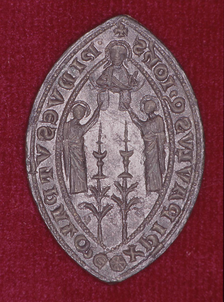 San Paolo, San Giovanni evangelista, Cristo (matrice di sigillo ecclesiastico) - bottega adriatica (seconda metà sec. XIII)