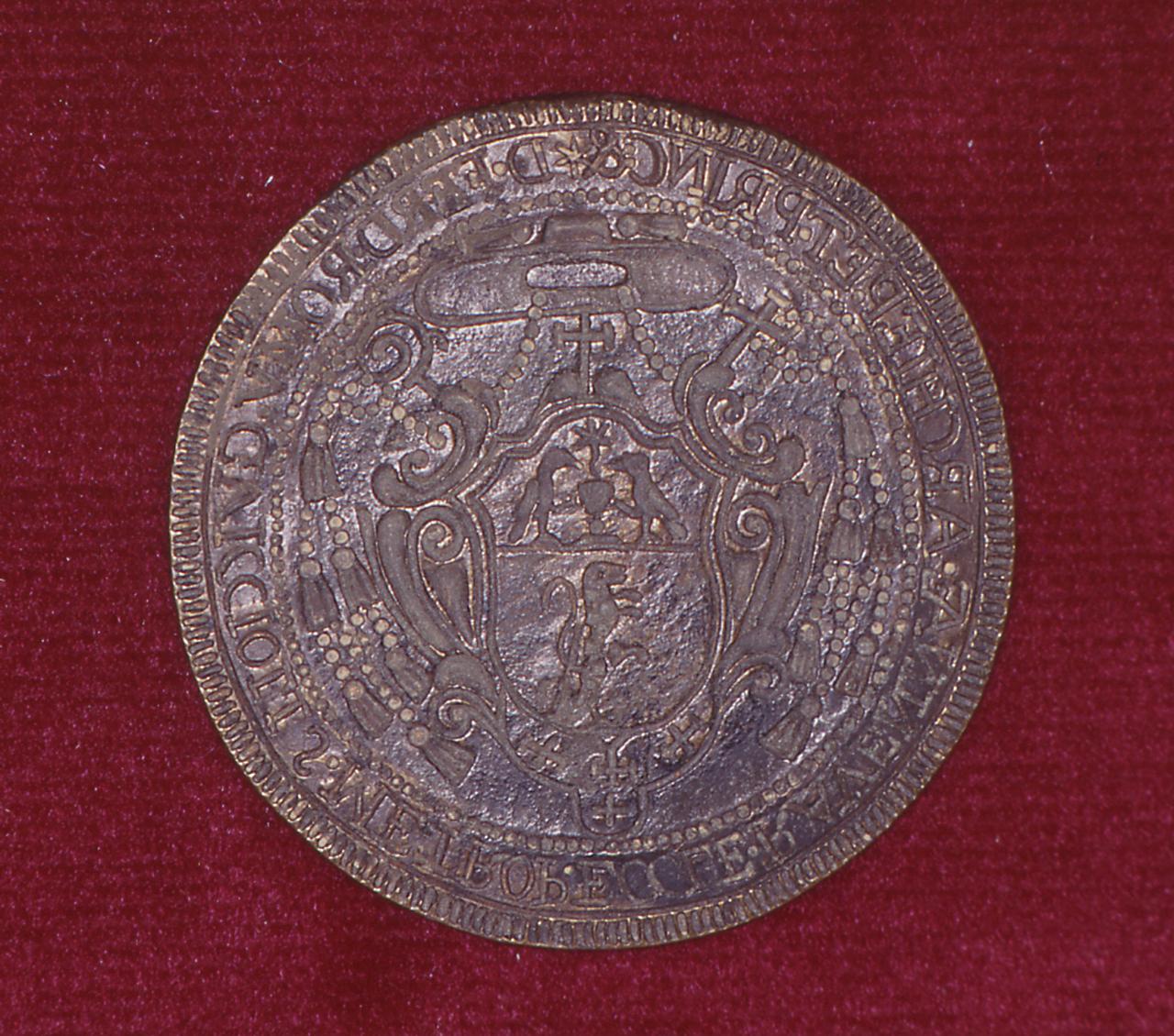 stemma gentilizio della famiglia Guiccioli (matrice di sigillo ecclesiastico) - bottega italiana (sec. XVIII)