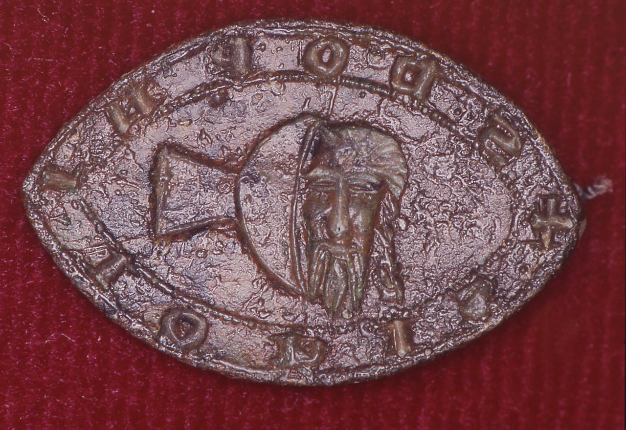 San Giovanni (testa), coppa (matrice di sigillo ecclesiastico) - bottega italiana (sec. XIX)