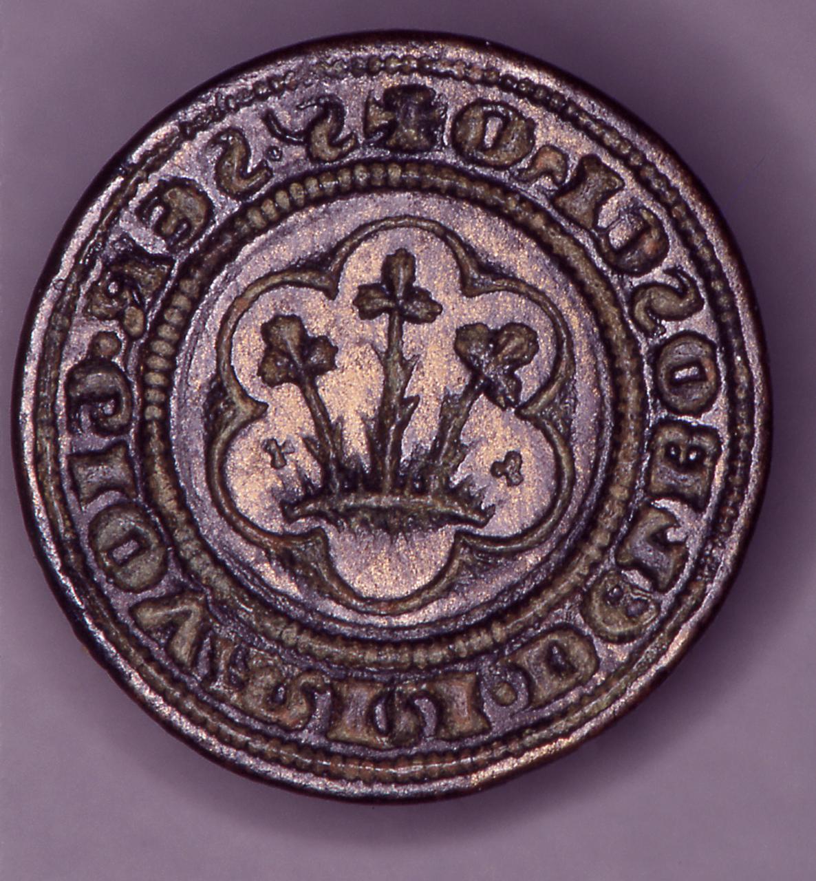 stemma di Giovanni del Bosco (matrice di sigillo) - bottega toscana (prima metà sec. XIV)