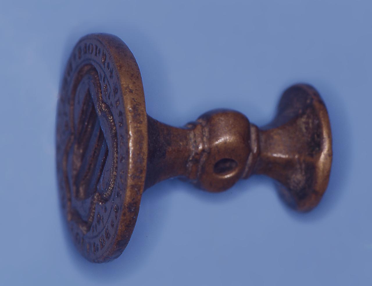 stemma gentilizio della famiglia Taviani (matrice di sigillo) - bottega toscana (?) (seconda metà sec. XIV)