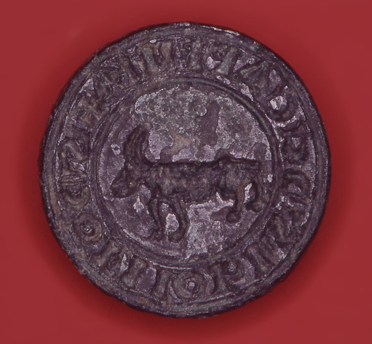 stemma gentilizio della famiglia Caprini (matrice di sigillo) - bottega italiana (secc. XVIII/ XIX)