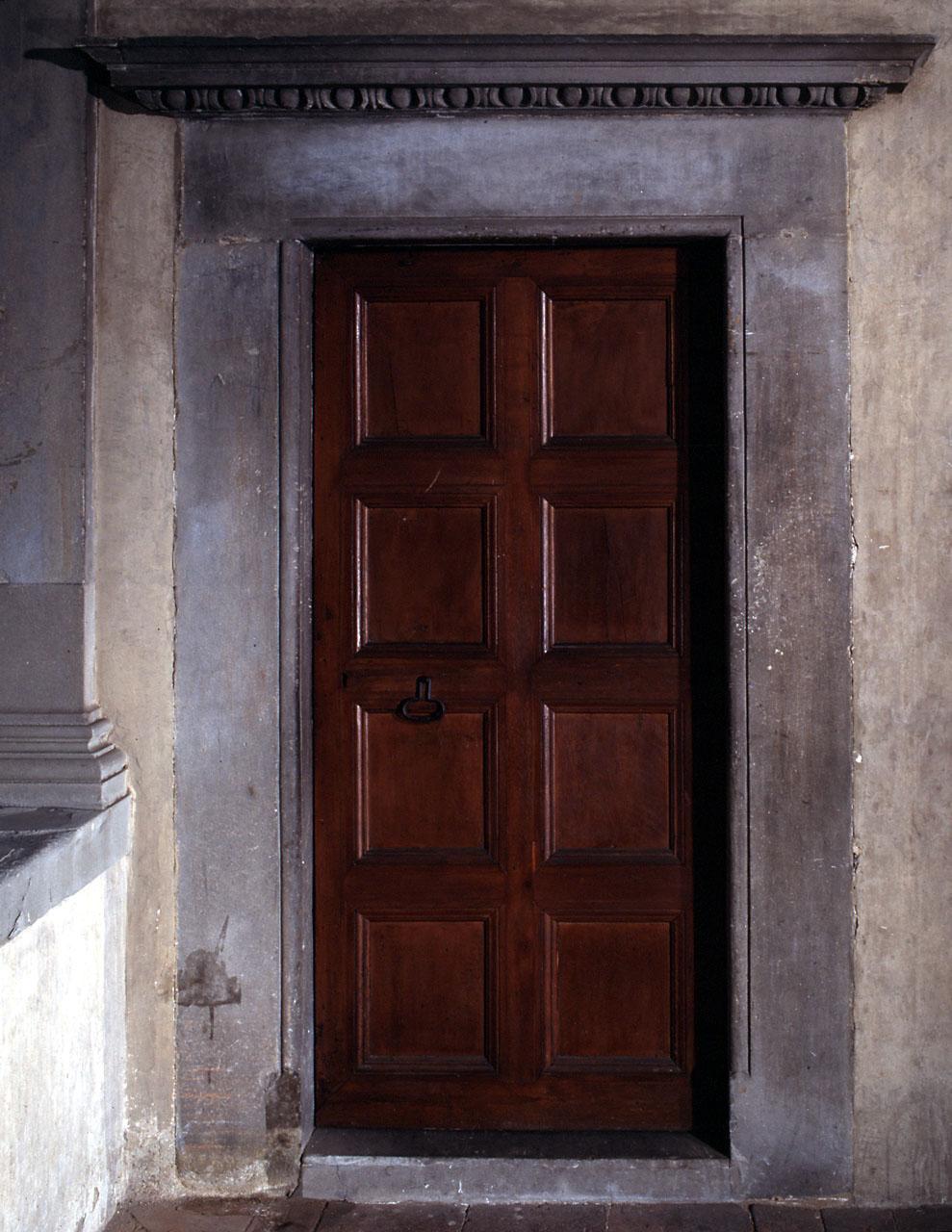 mostra di portale, serie di Simone del Pollaiuolo detto Cronaca - bottega fiorentina (sec. XV)