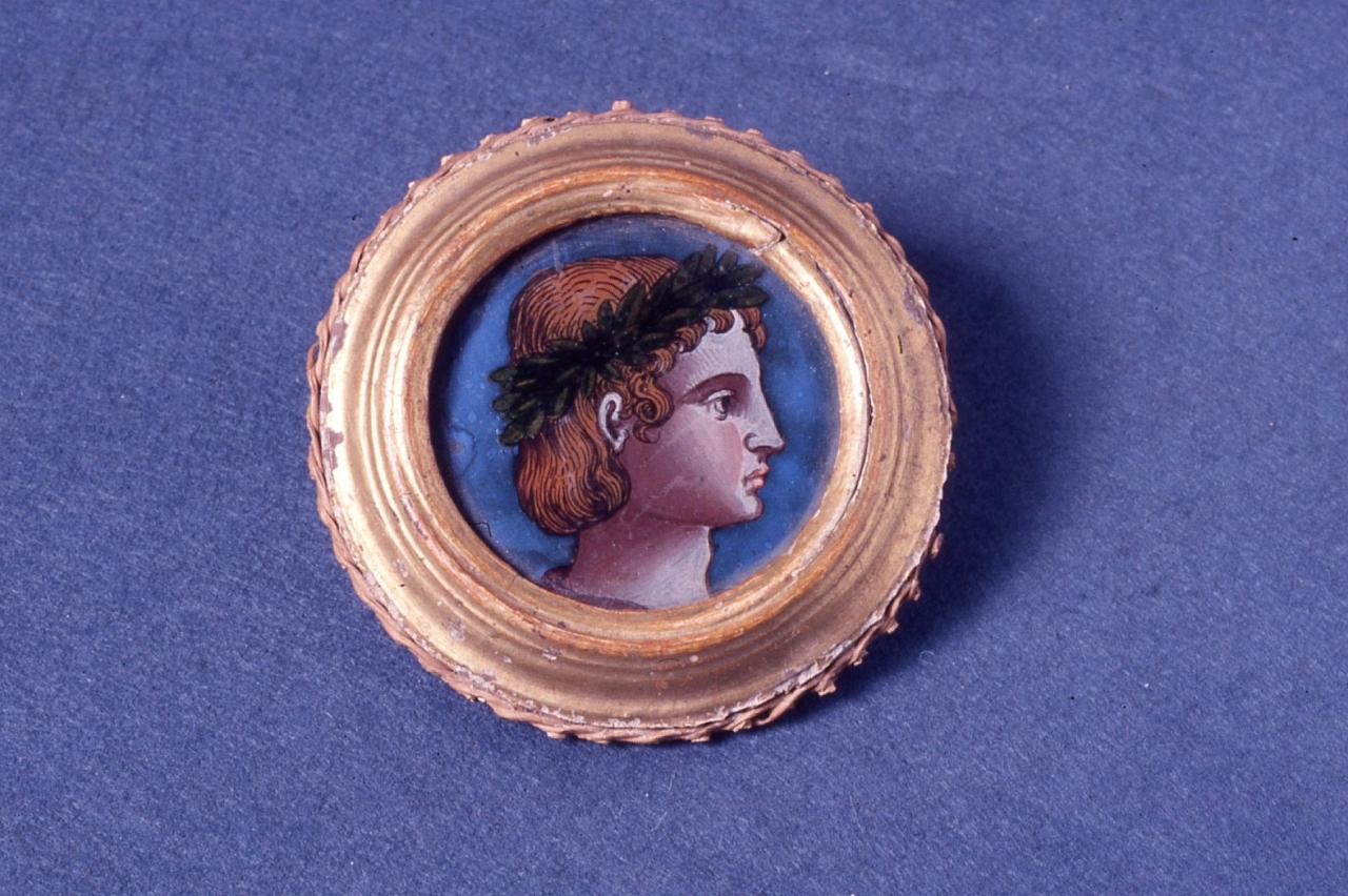 testa d'uomo di profilo (medaglione) - manifattura veneziana (sec. XVI)