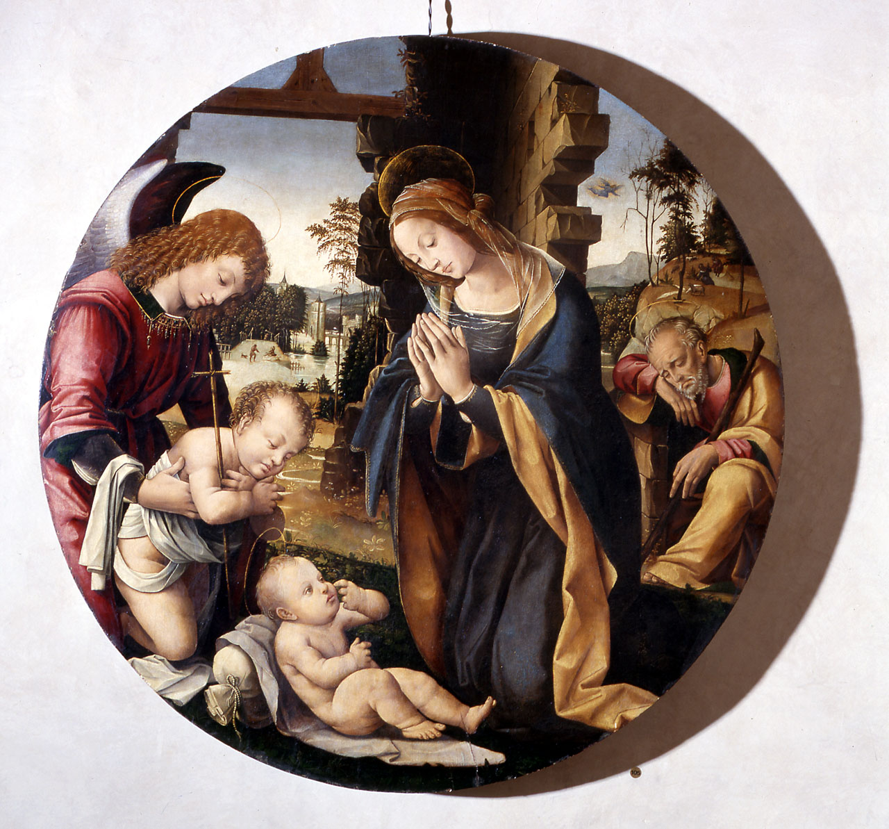 adorazione di Gesù Bambino (dipinto) di Lorenzo di Credi (primo quarto sec. XVI)