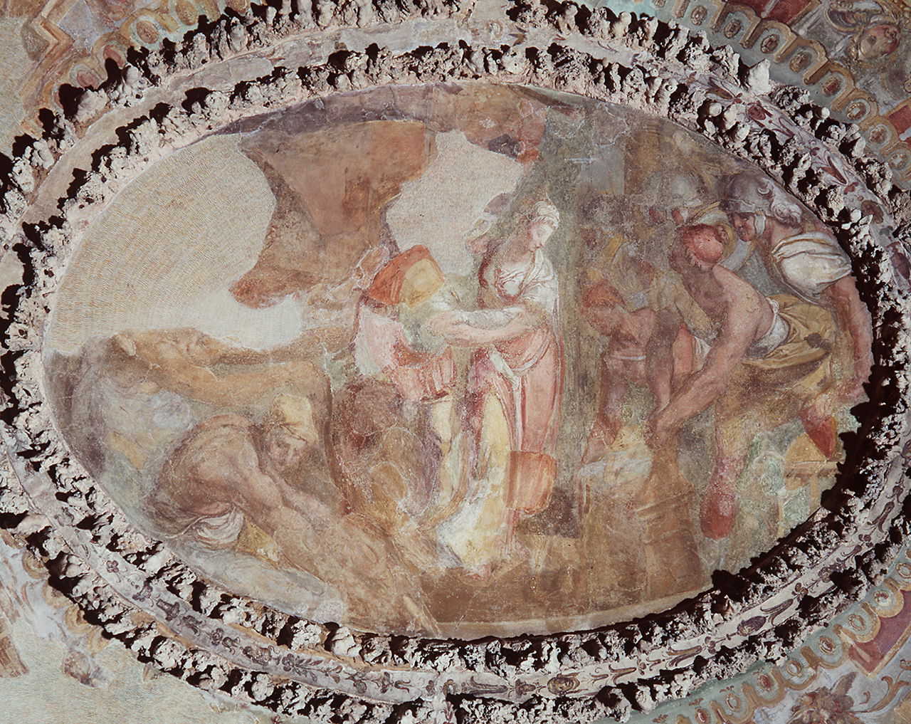 ratto di Elena (dipinto) di Vasari Giorgio (e aiuti) (sec. XVI)