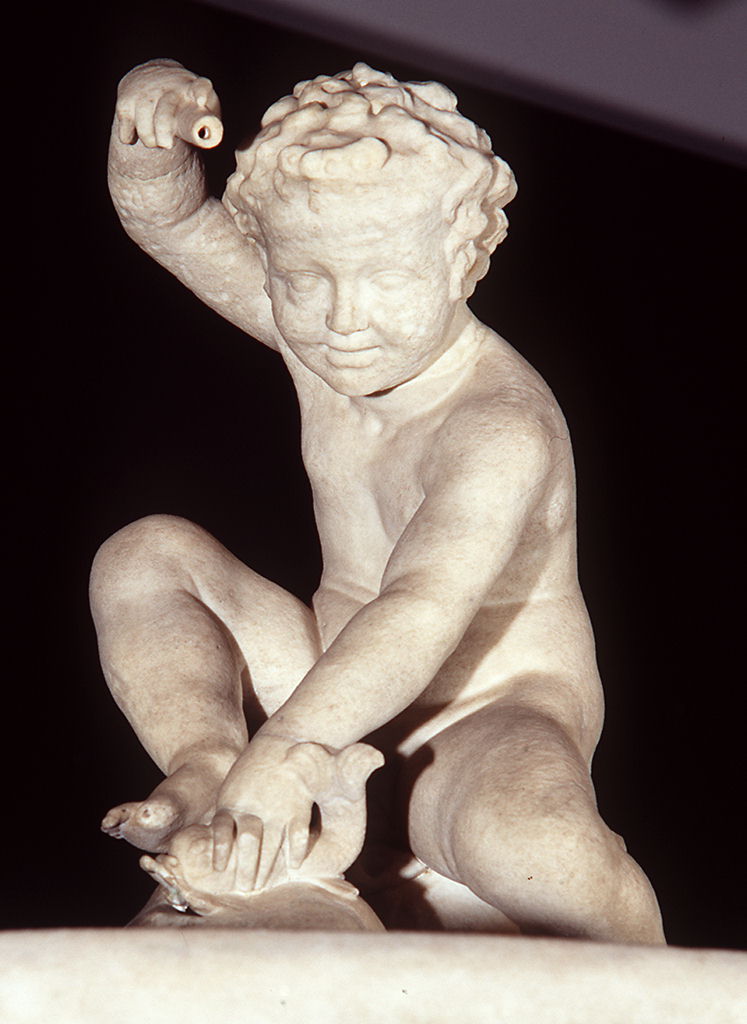 scimmie e putto pescatore (statuetta) di Pericoli Niccolò detto Tribolo - ambito fiorentino (sec. XVI)