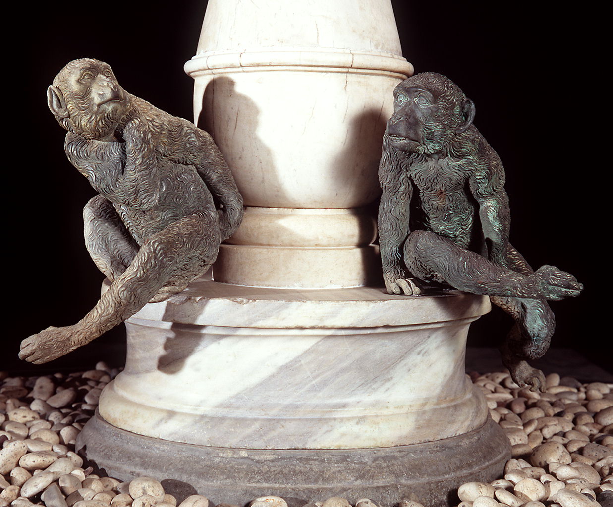 macachi (scultura, serie) di De Boulogne Jean detto Giambologna (bottega) (seconda metà sec. XVI)