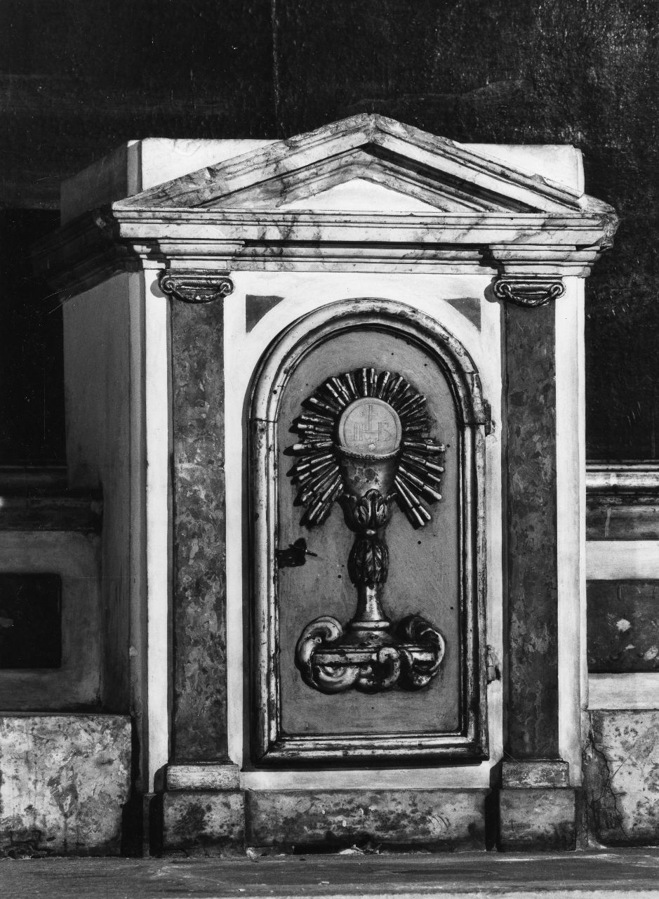 calice (sportello di tabernacolo) di Marcellini Carlo (sec. XVIII)