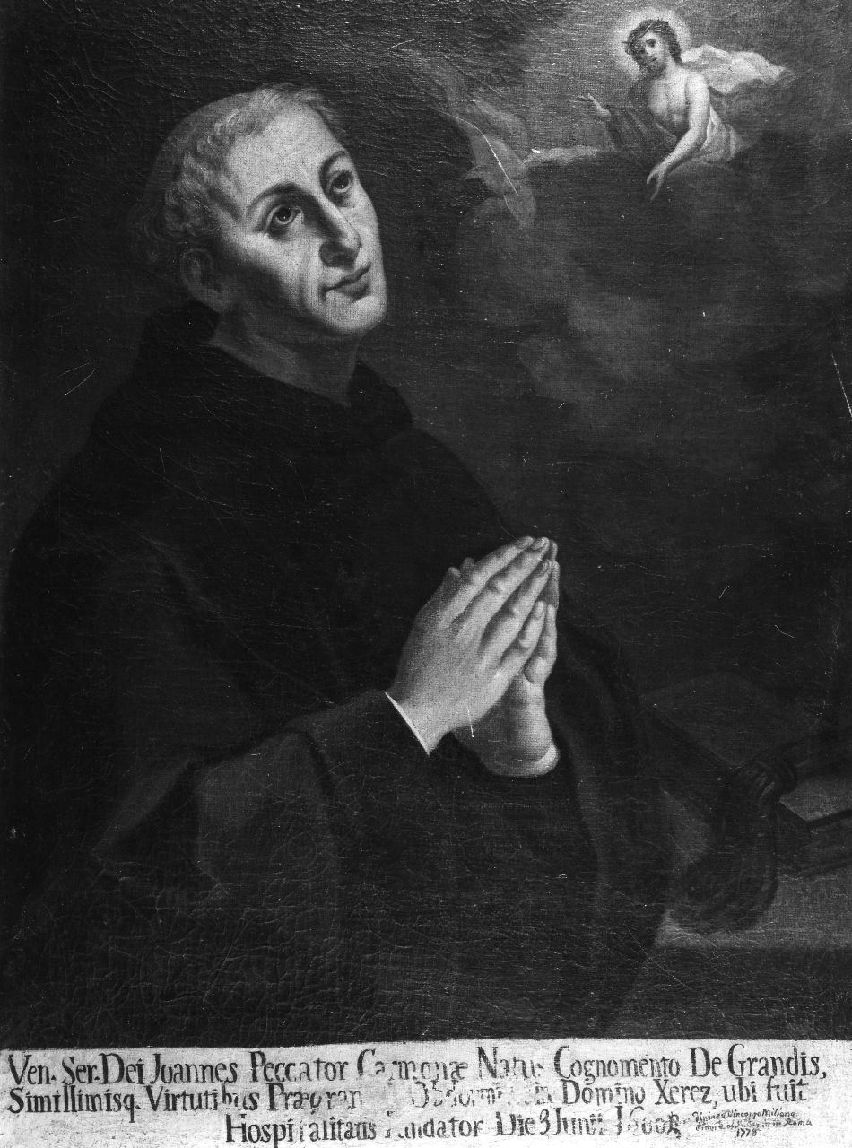 ritratto del venerabile De Grandis (dipinto) di Milione Vincenzo (sec. XVIII)