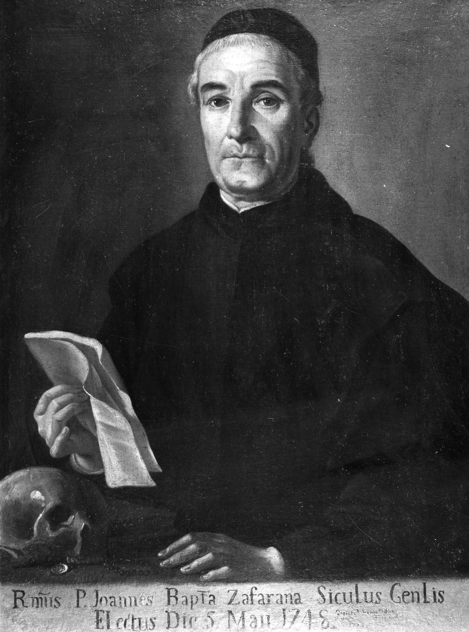 ritratto del reverendo Giovan Battista Zafferana (dipinto) di Milione Vincenzo (sec. XVIII)
