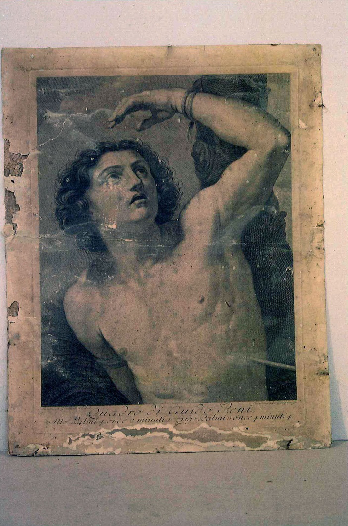 martirio di San Sebastiano (stampa) di Gregori Ferdinando, Gherardini Tommaso (seconda metà sec. XVIII)