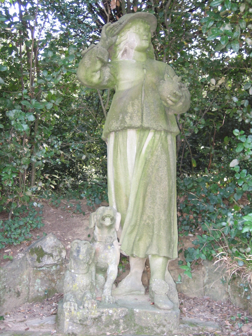 contadina con cani (statua) di Pieratti Domenico (sec. XVII)