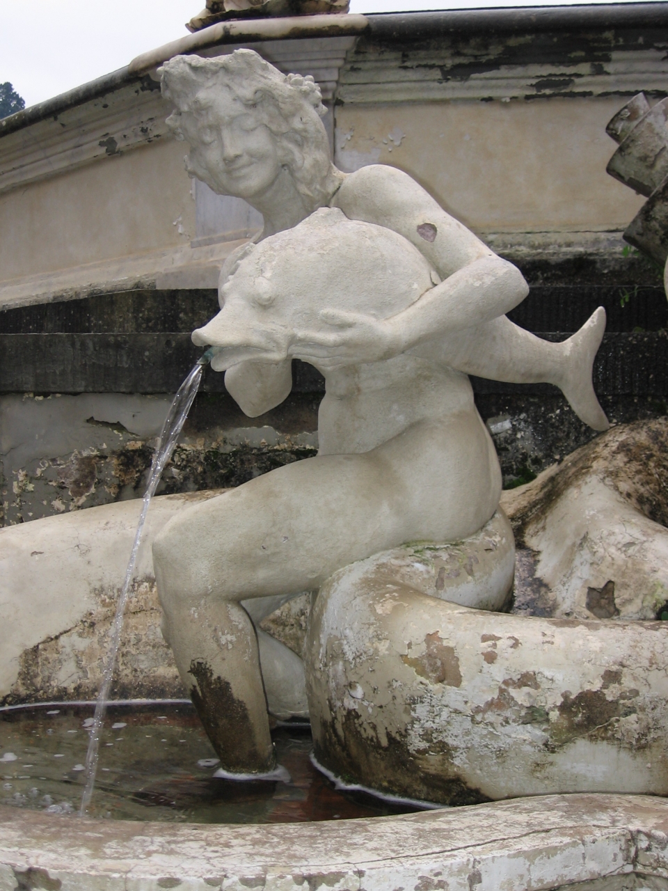 ninfa con pesce (scultura) - ambito fiorentino (sec. XX)