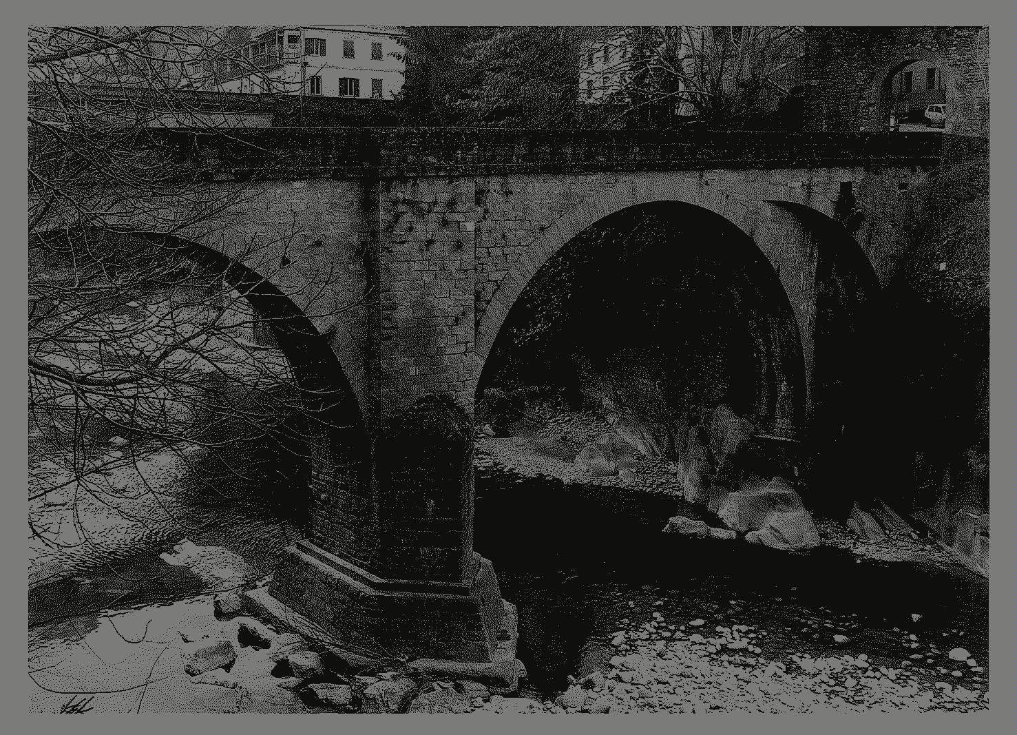 Ponte di Santa Lucia (ponte, viario/ pedonale) - Castelnuovo di Garfagnana (LU)  (XIV, inizio)