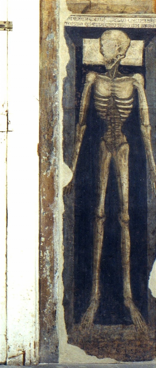 Memento mori, Morte (dipinto murale, elemento d'insieme) di Bicci di Lorenzo (attribuito) (sec. XV)