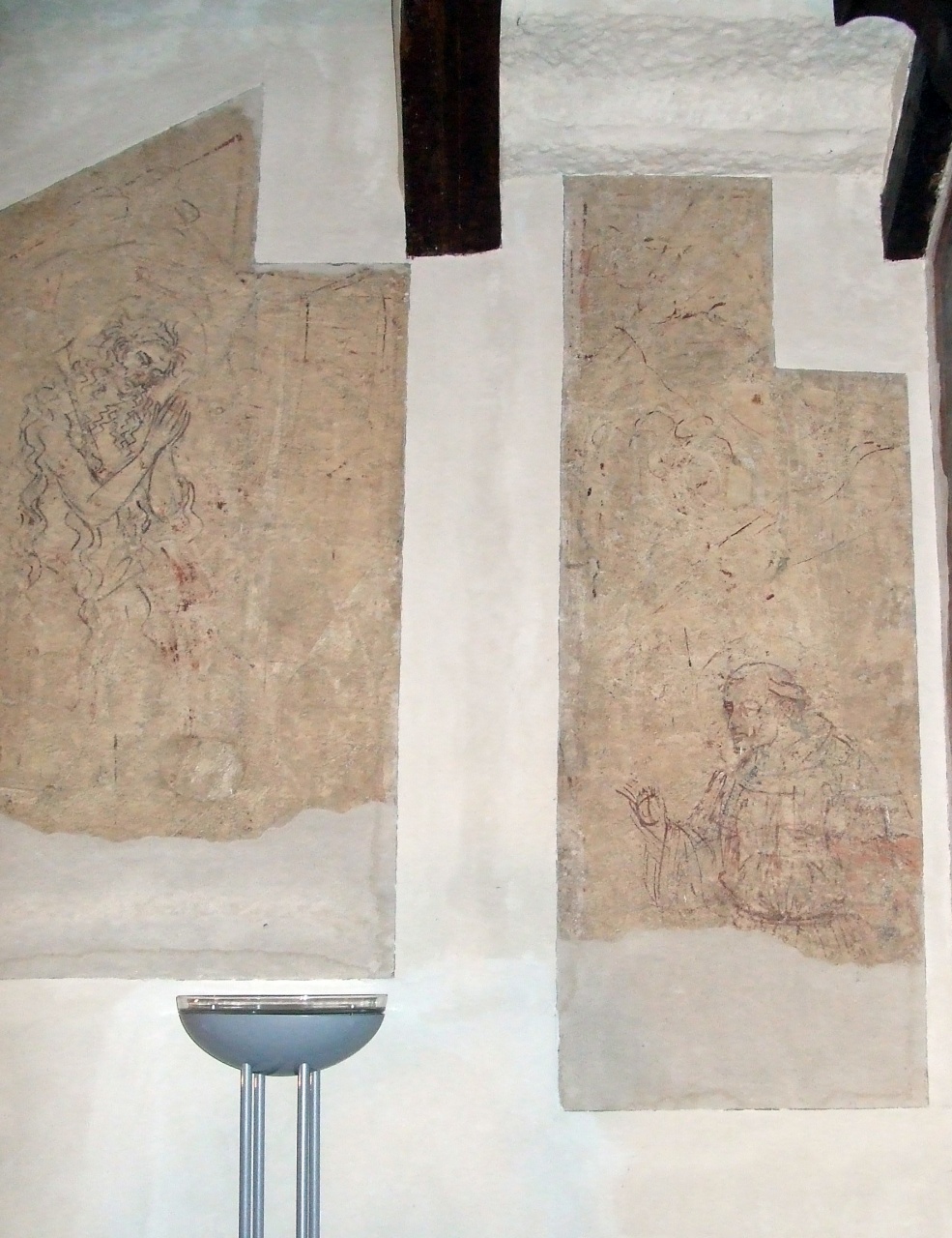 San Francesco d'Assisi (sinopia, frammento) di Bicci di Lorenzo (attribuito) (sec. XV)