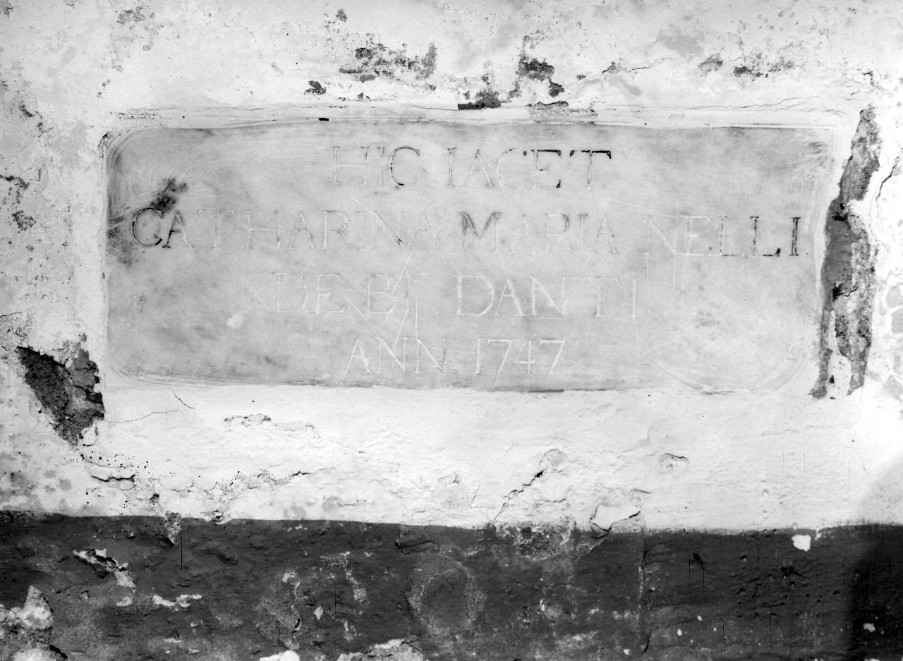 lapide tombale - bottega fiorentina (sec. XVIII)